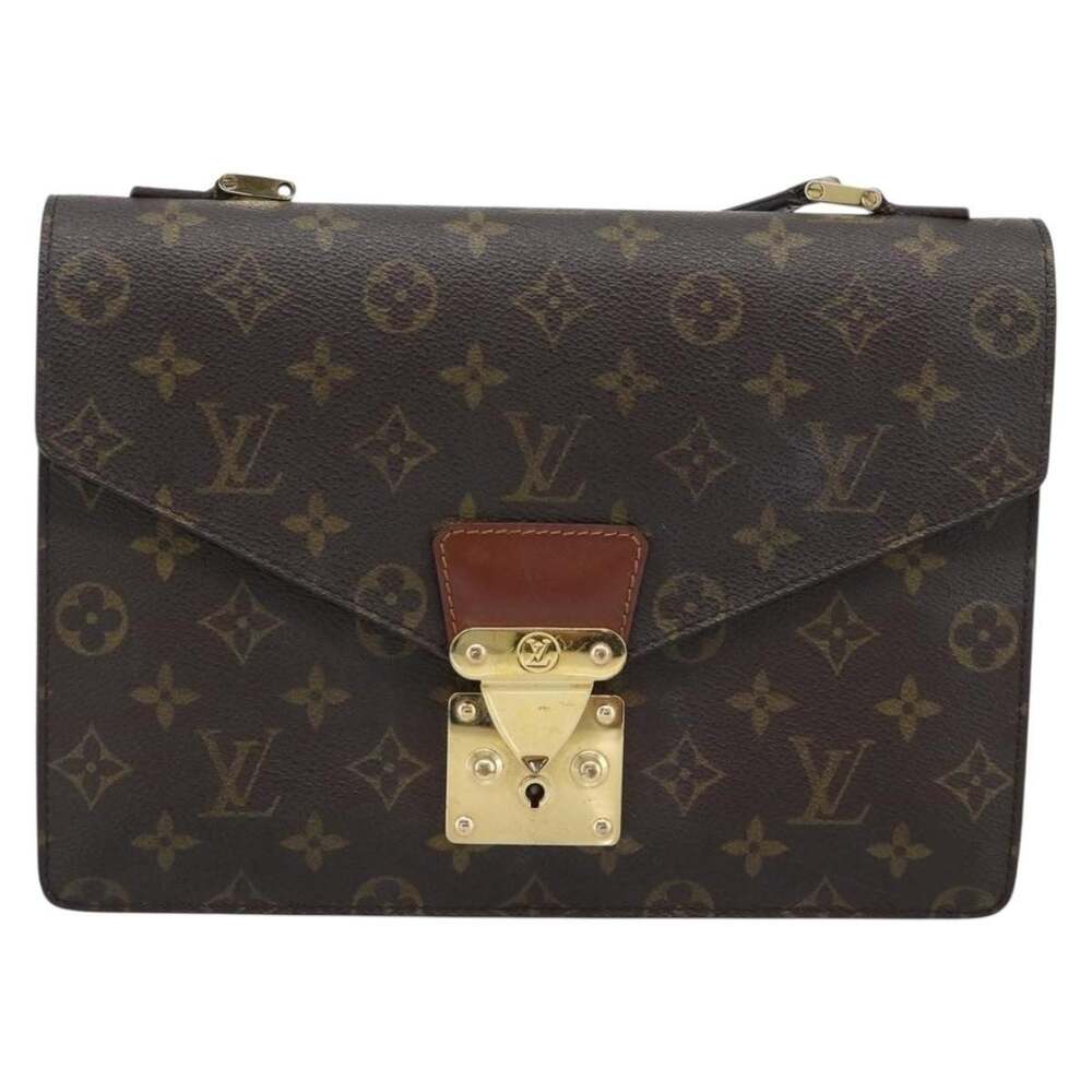 Louis Vuitton Monogram Concorde Handbag Brown